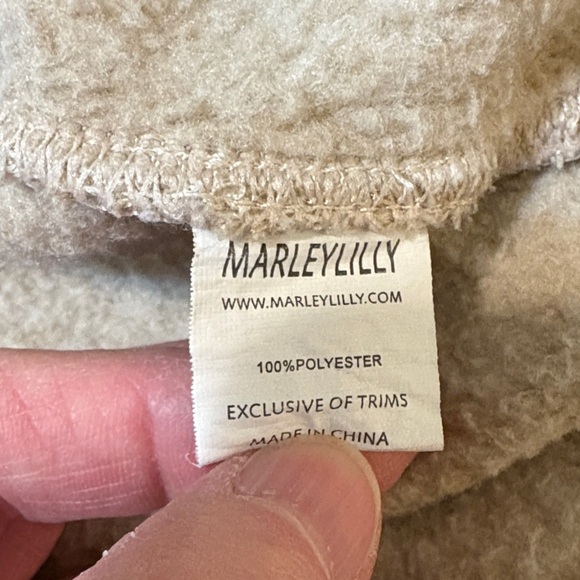 Marleylilly Sherpa Women's Pullover Lt. Brown Gold Snaps Size Medium - Picture 7 of 11